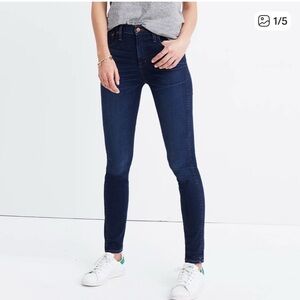 Madewell Women's Deep Indigo 10 inch high rise Skinny Jeans